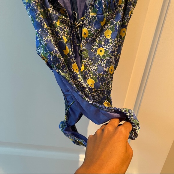 Heavy Manners Forget Me Not Silk Bodysuit - Picture 3 of 9